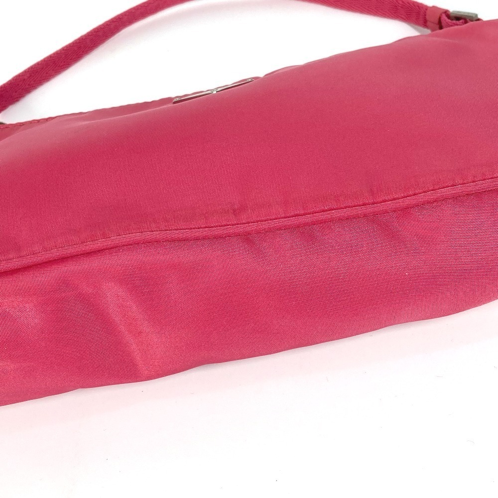 PRADA Triangle Logo Bag Shoulder Handbag Accessory Clutch Pink - Picture 2 of 15